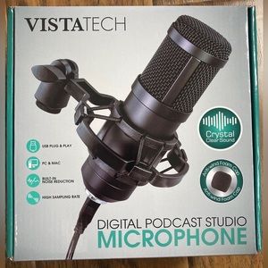 VistaTech Digital Podcast Studio Microphone